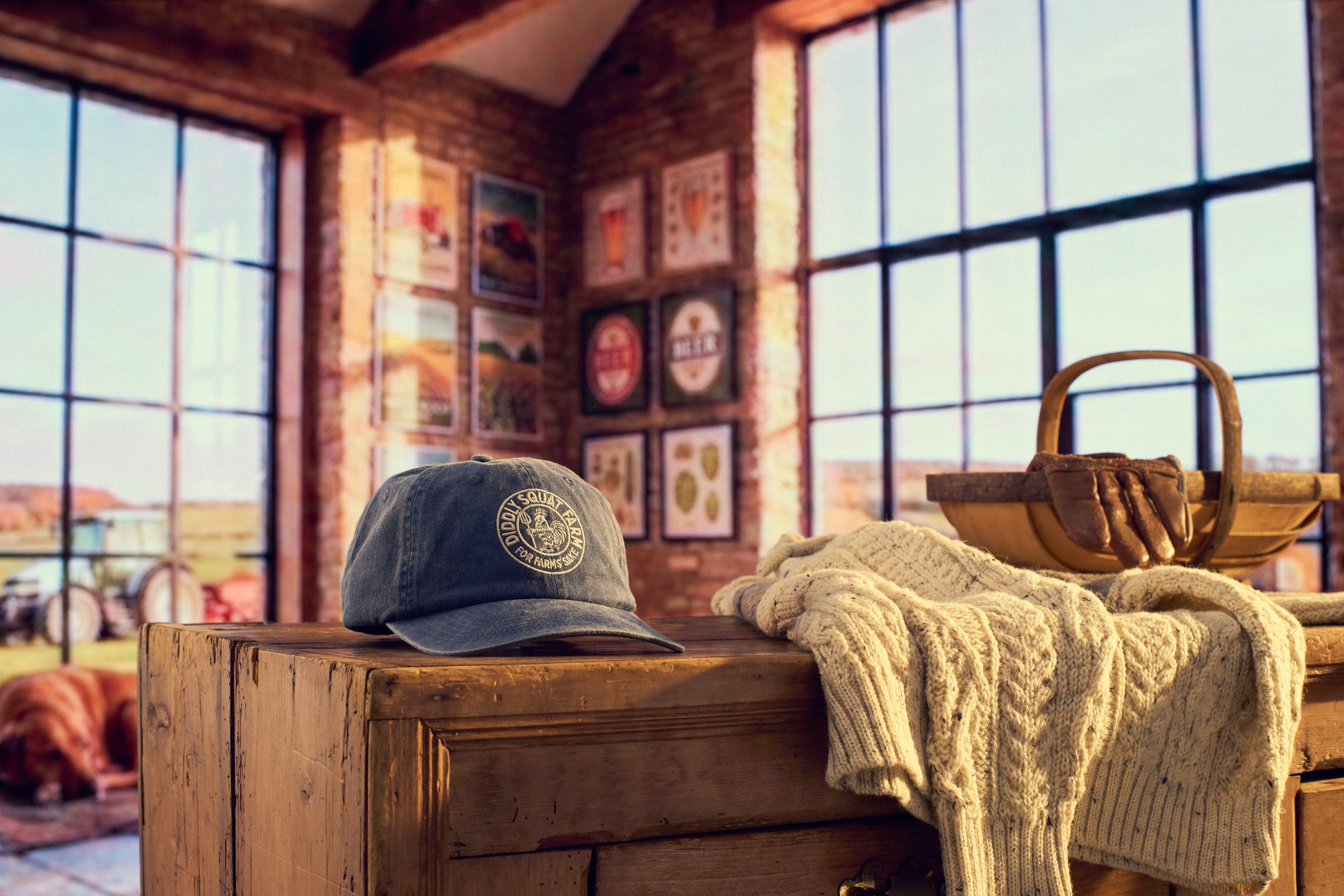 Blue Cockerel Baseball Cap