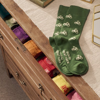 Green Tractor Socks