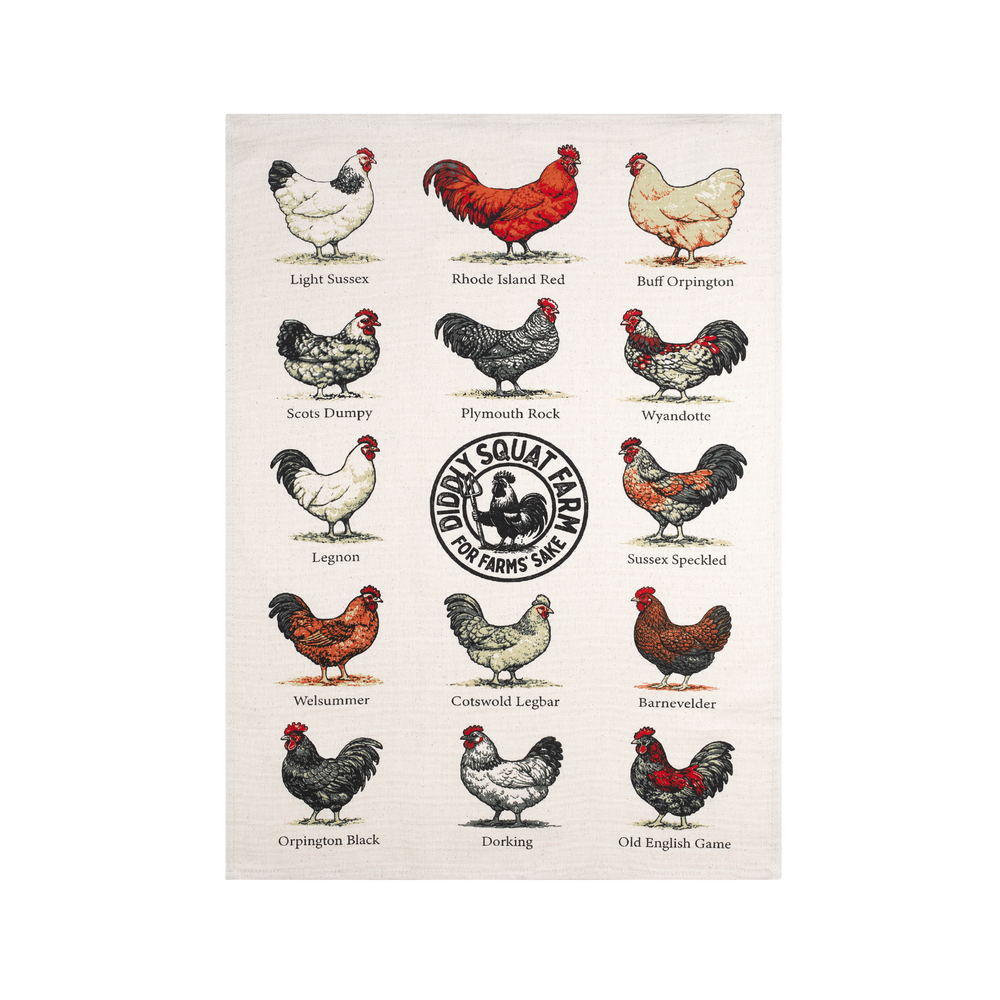 Chickens Tea Towel