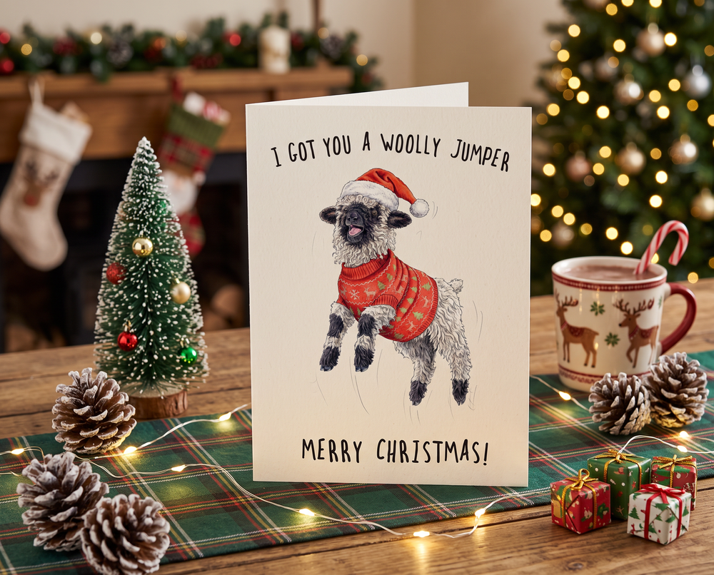 Plantable Xmas Card Sheep