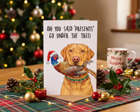 Plantable Xmas Card Dog