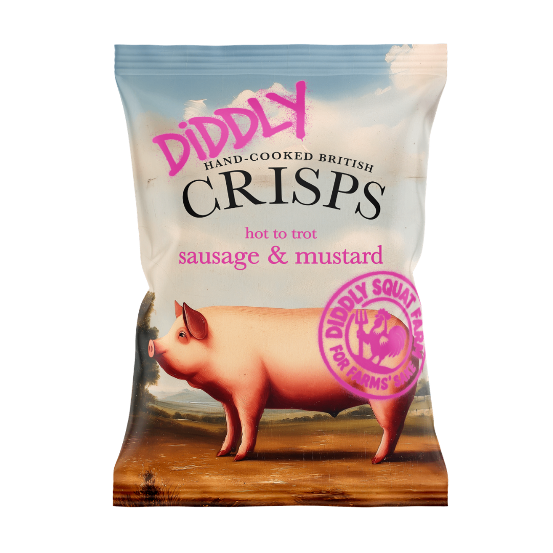 1 x 40g pack of Sausage & Mustard Crisps