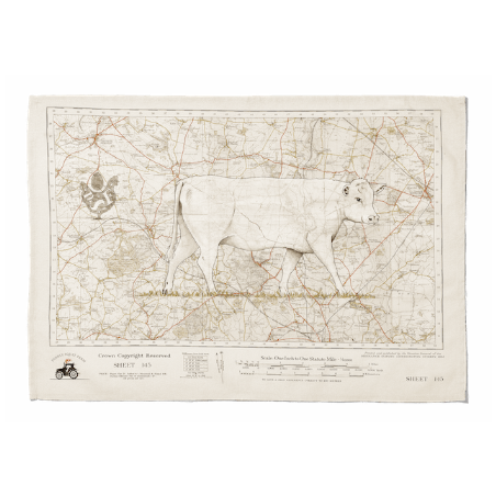Pepper and Map Tea Towel