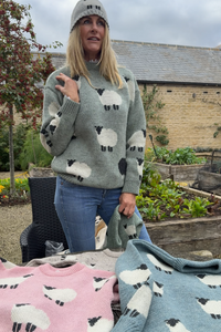 Green Sheep Knit Jumper