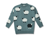 Blue Sheep Knit Jumper