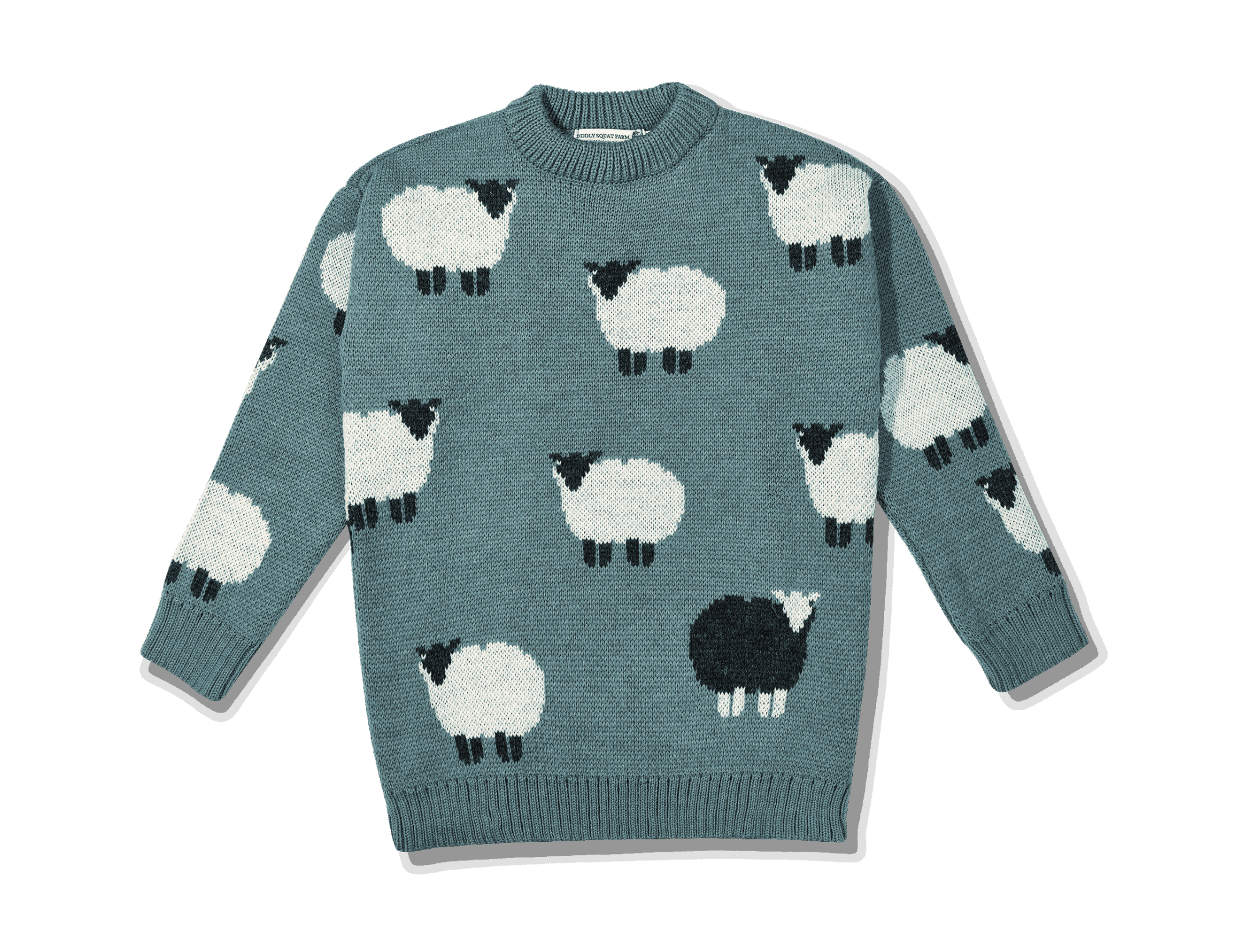 Blue Sheep Knit Jumper