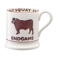 Emma Bridgewater x Diddly Squat Endgame Bull 1/2 Pint Mug