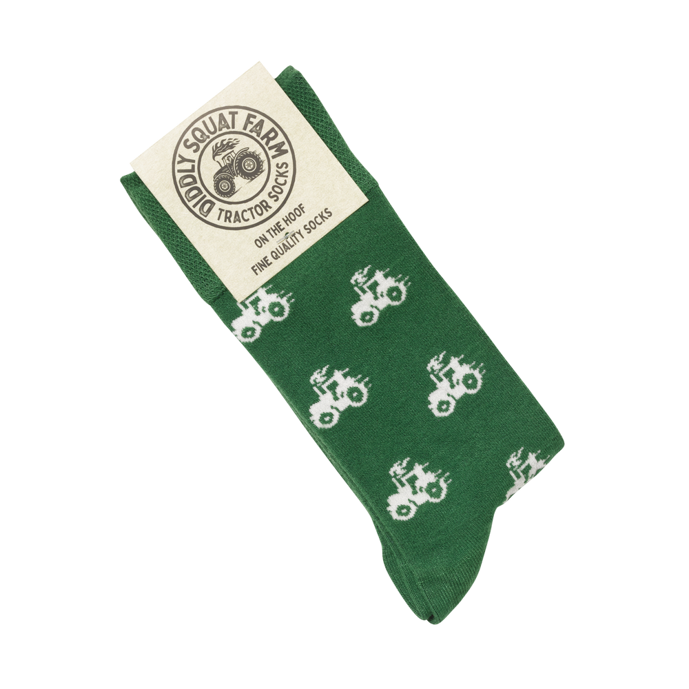 Green Tractor Socks