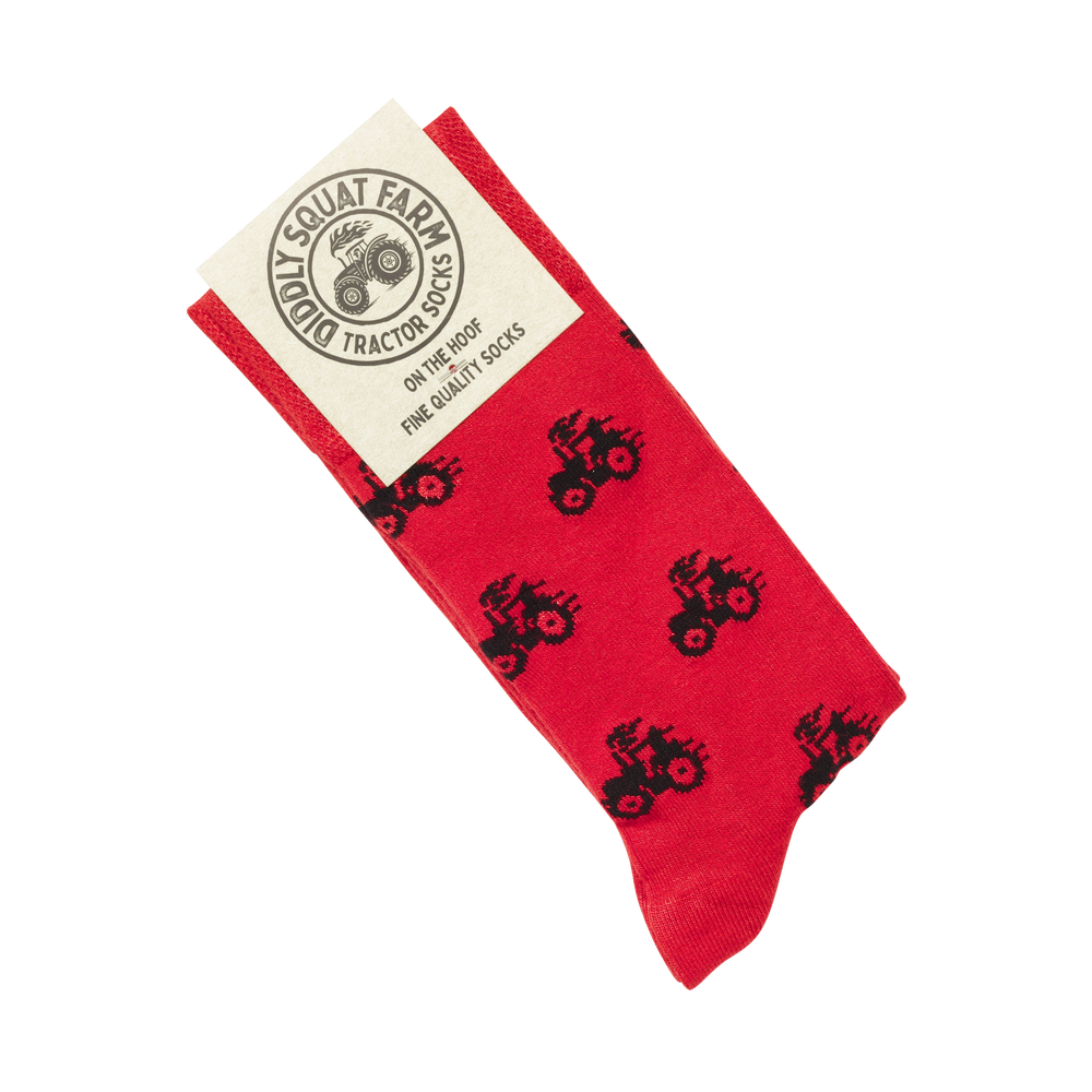 Red Tractor Socks