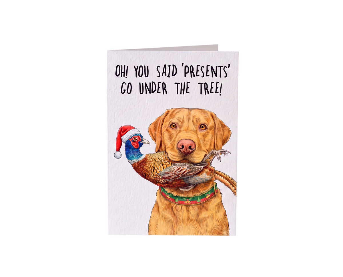 Plantable Xmas Card Dog
