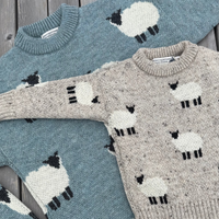 Blue Sheep Knit Jumper