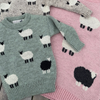 Kids Green Sheep Knit Jumper