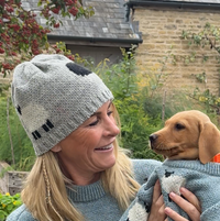 Grey Knitted Sheep Hat