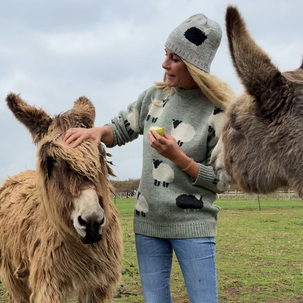 Green Sheep Knit Jumper