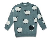 Blue Sheep Knit Jumper