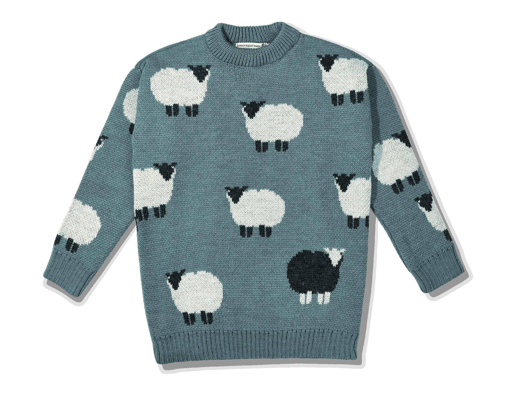 Blue Sheep Knit Jumper