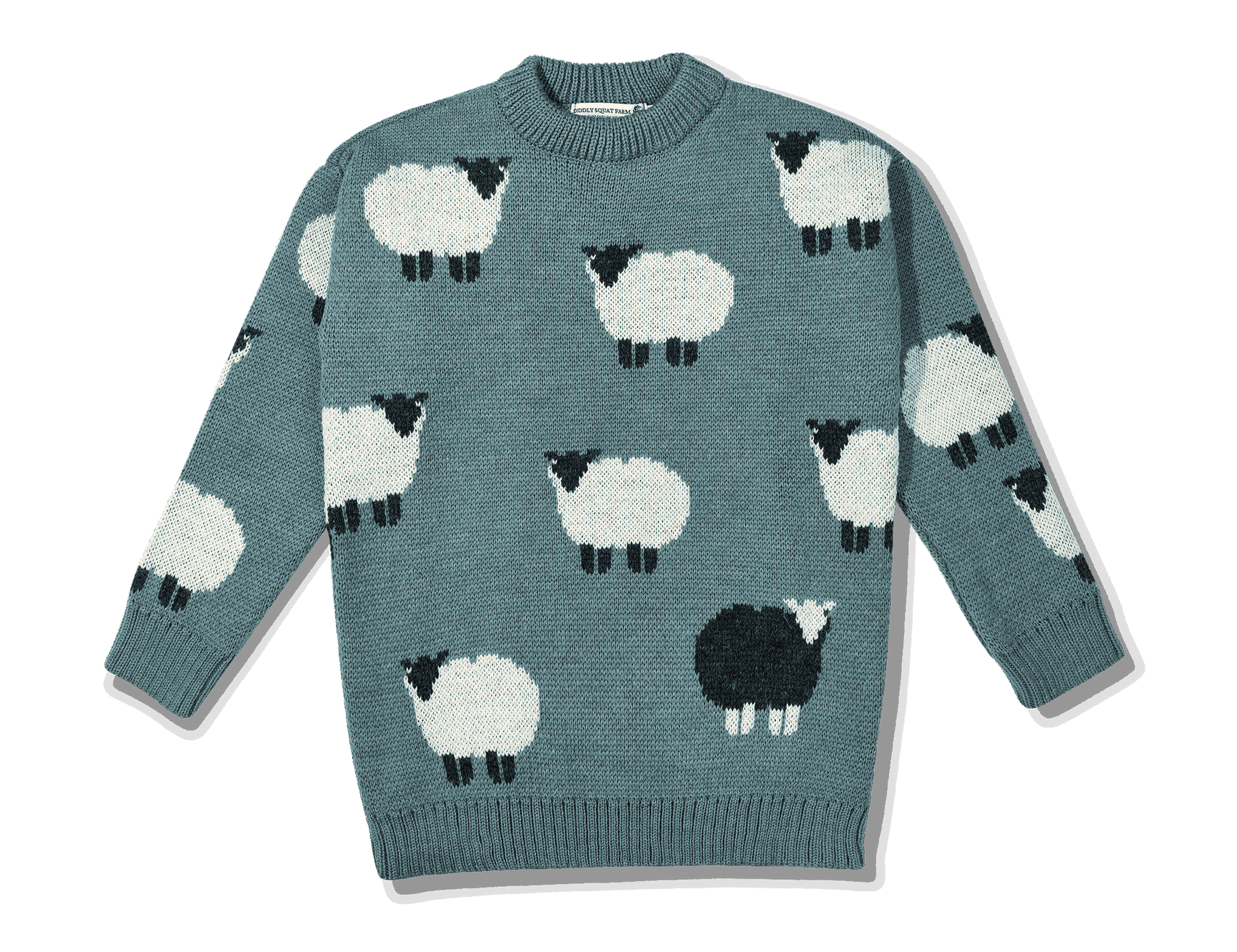 Blue Sheep Knit Jumper