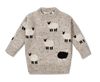 Kids Oatmeal Sheep Knit Jumper