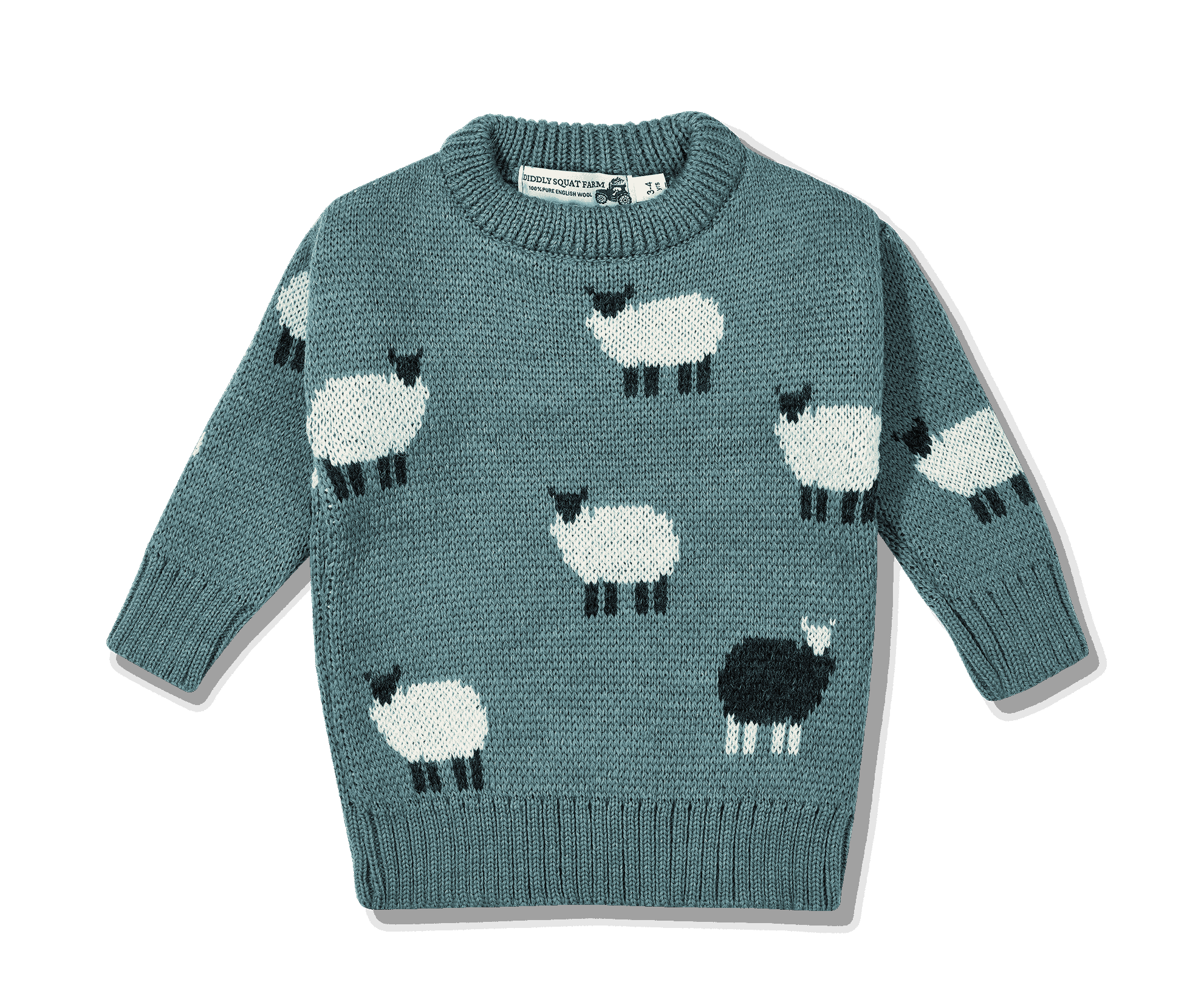Kids Blue Sheep Knit Jumper