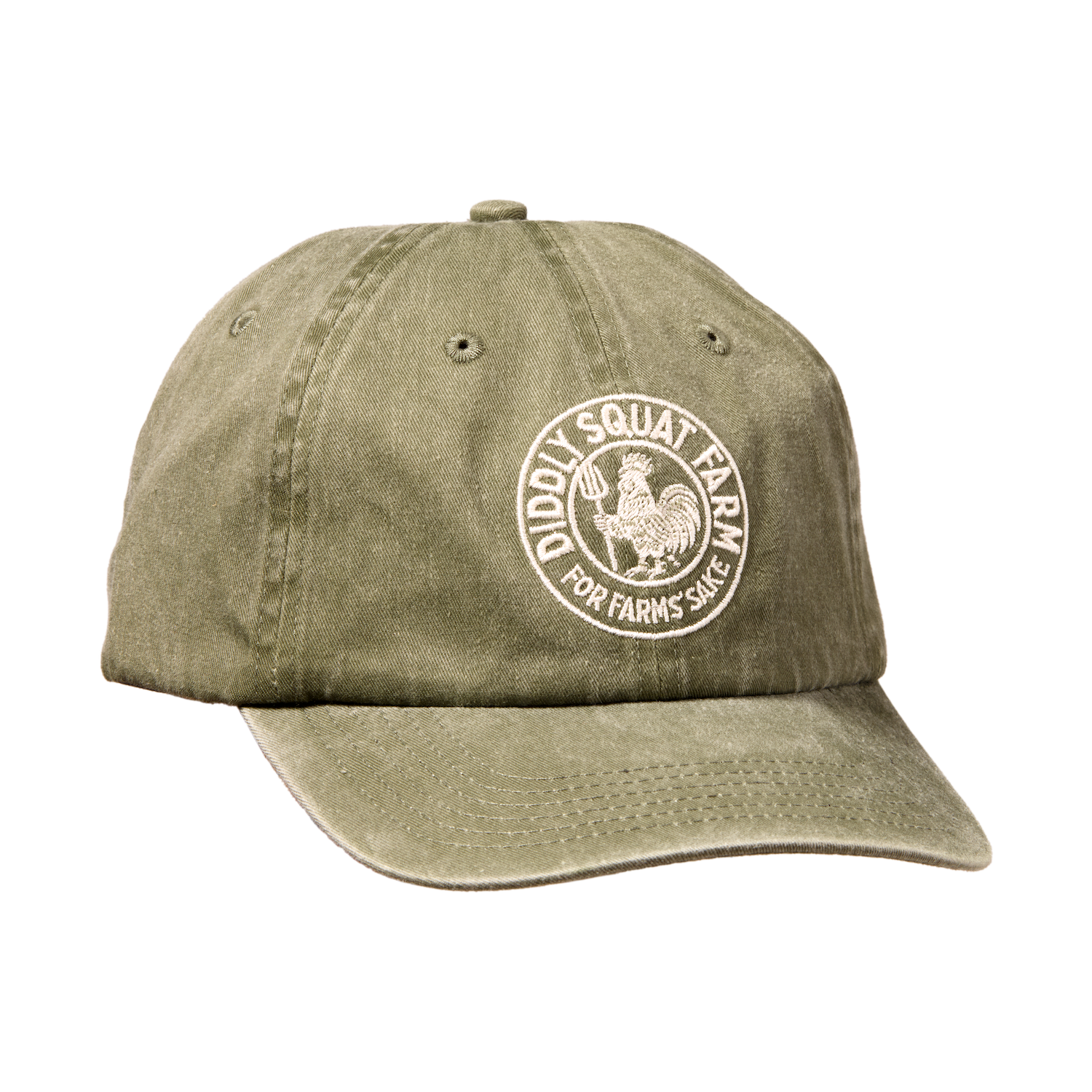 Olive Cockerel Baseball Cap