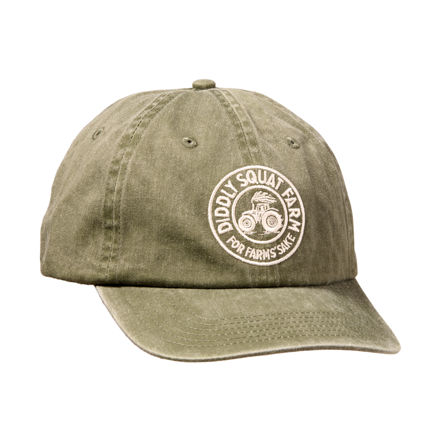Olive Tractor Baseball Cap