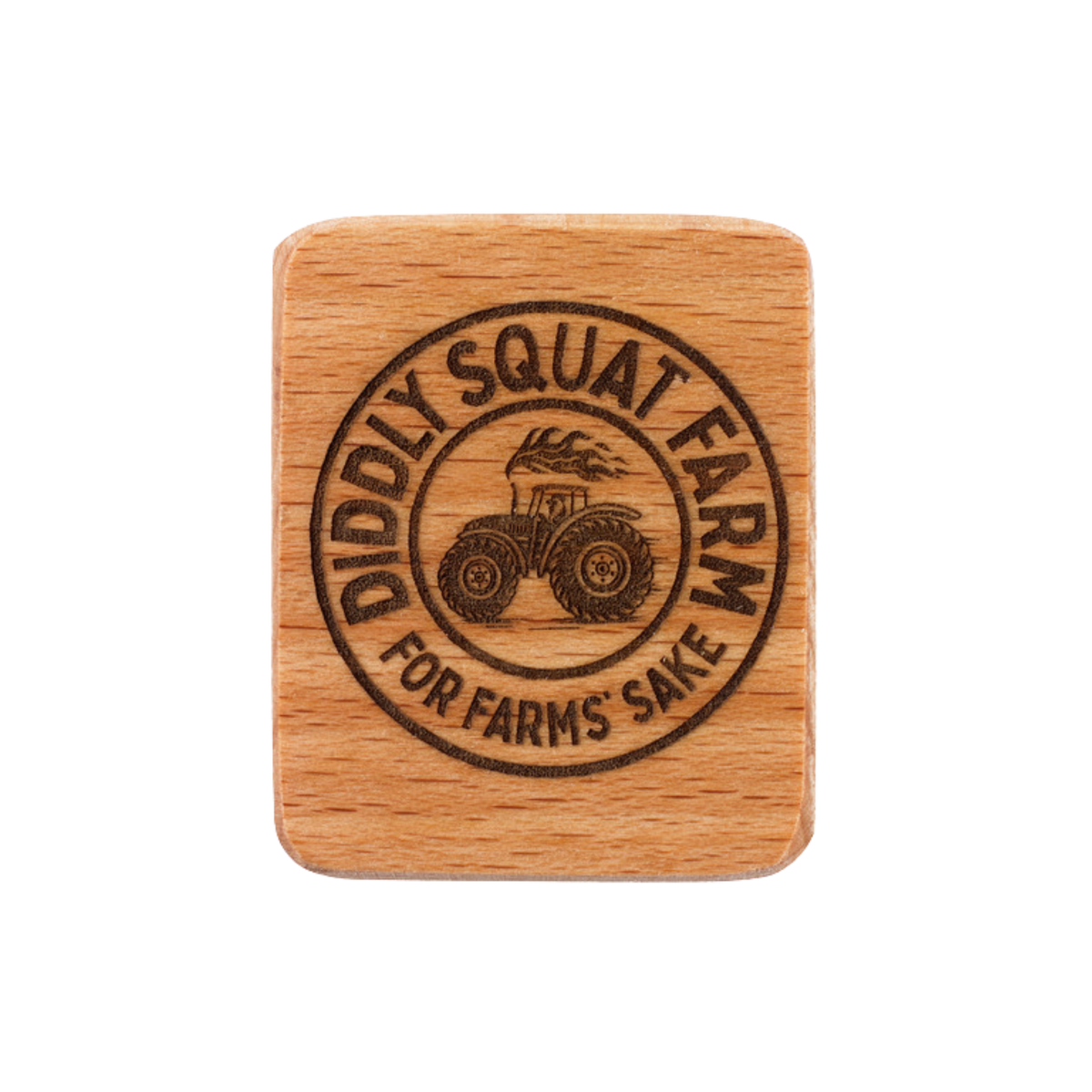 Wooden Fridge Magnet - Tractor