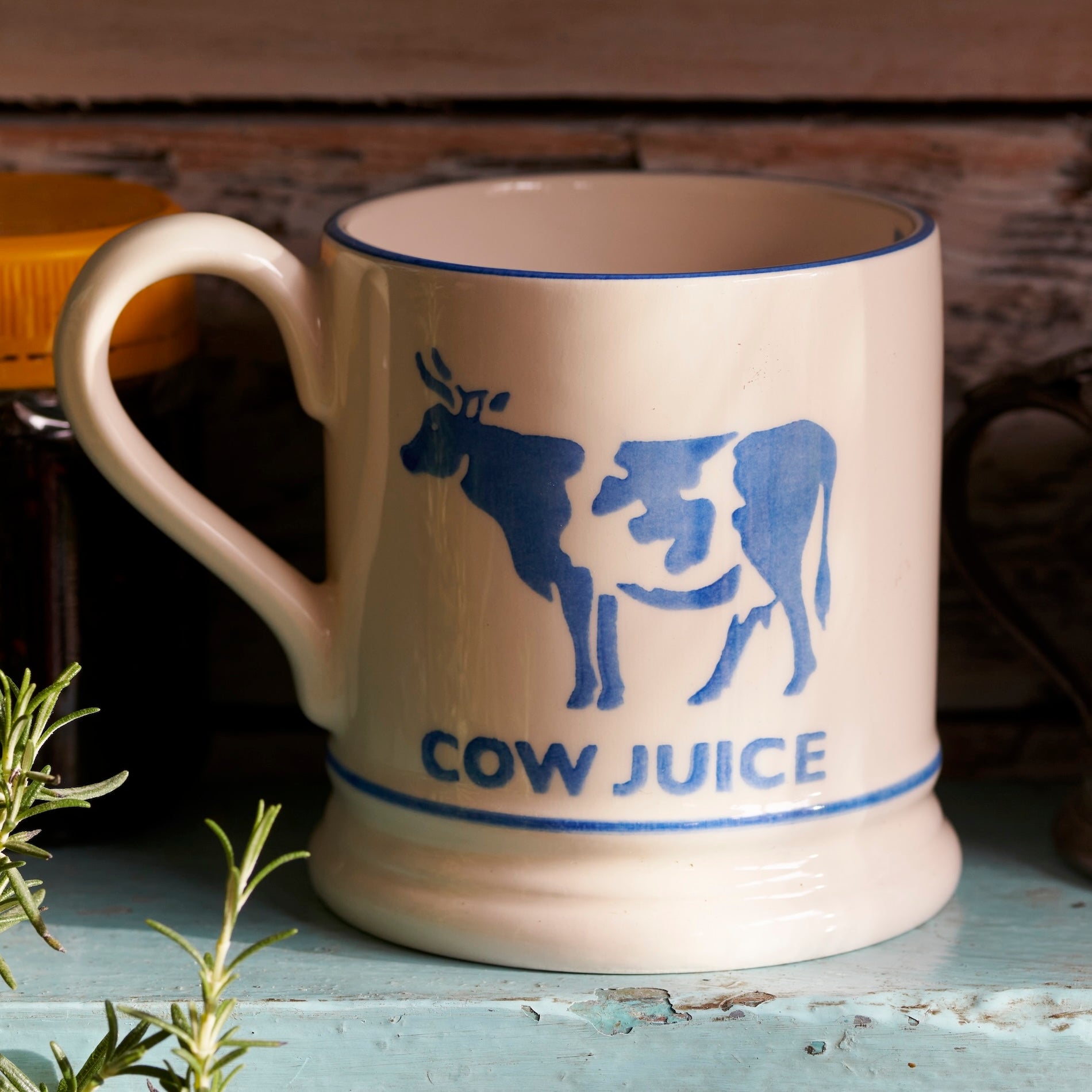 Emma Bridgewater x Diddly Squat Cow Juice 1/2 Pint Mug