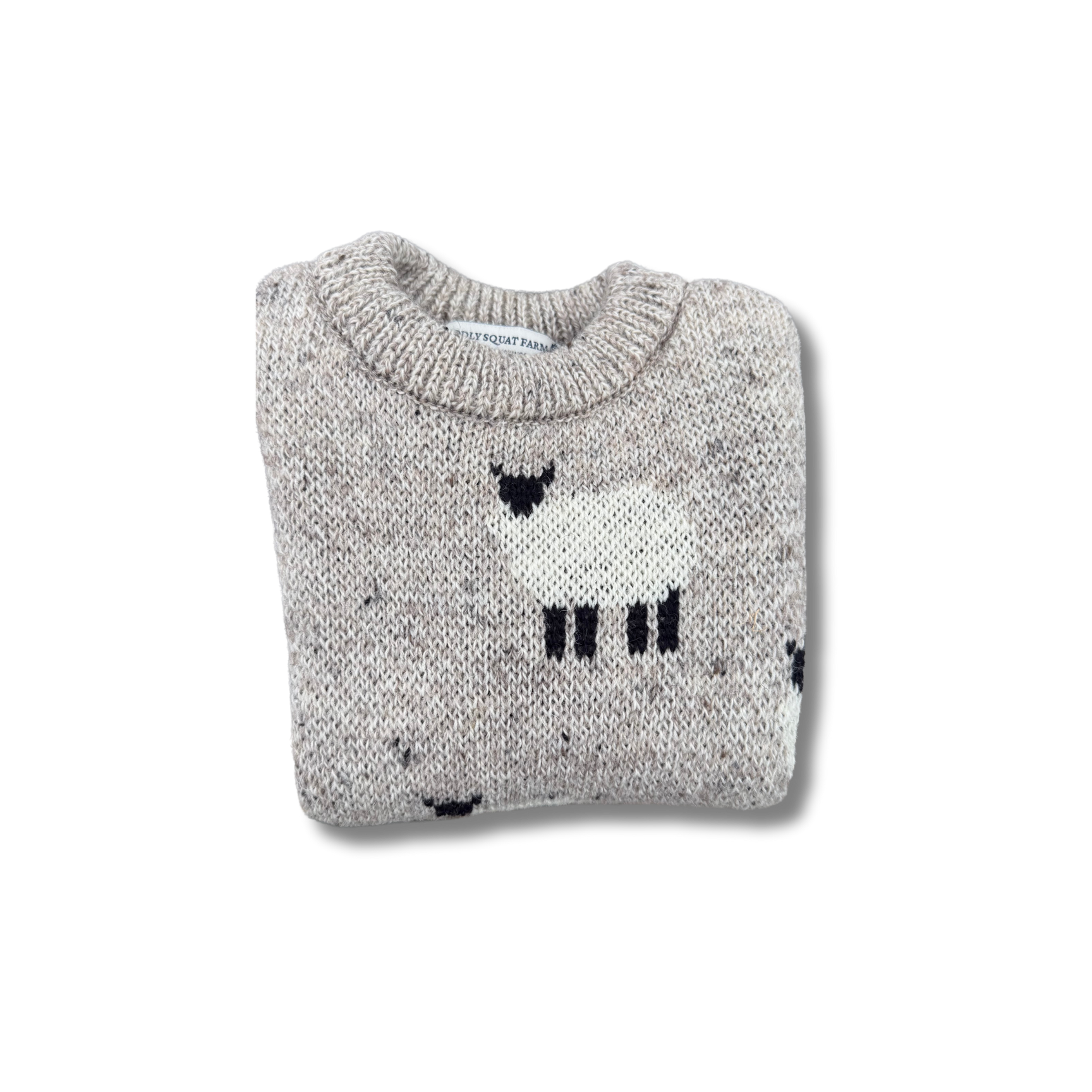 Kids Oatmeal Sheep Knit Jumper